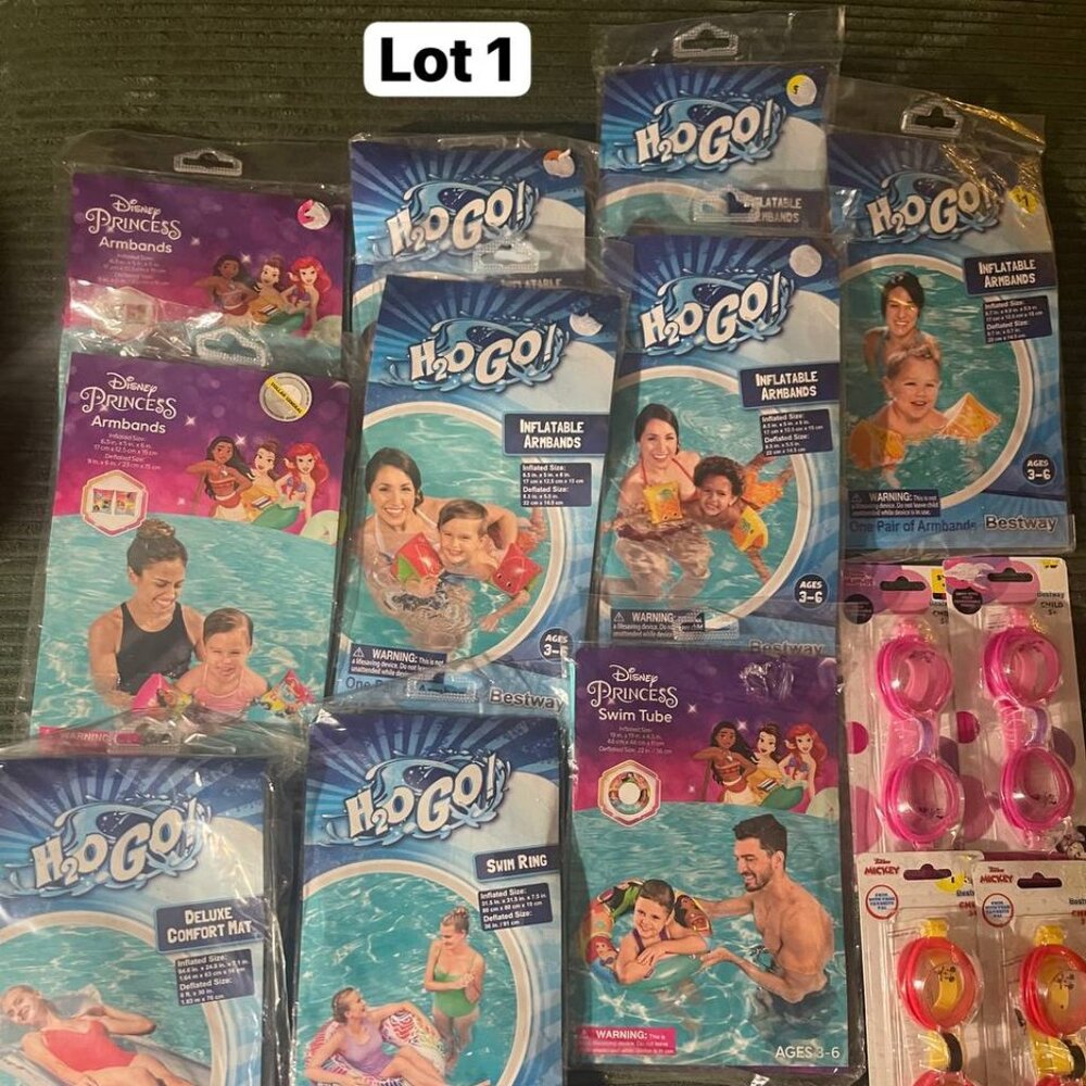 Bestway H2O Go! Inflatable Swim Aids & Goggles 26 pieces
